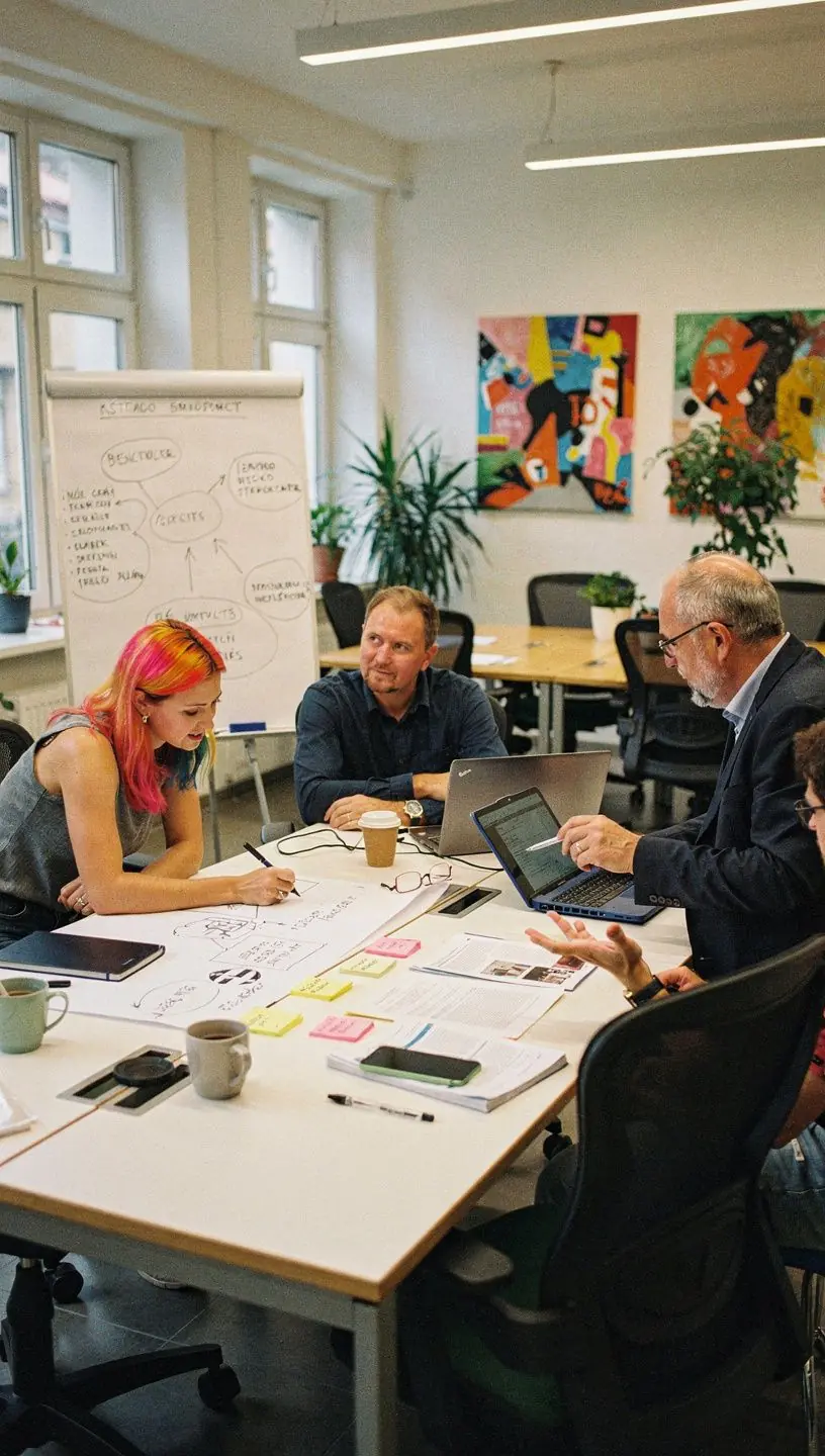 Laptop és jegyzetek egy otthoni tanulókörnyezetben, személyes pénzügyi blog olvasásához